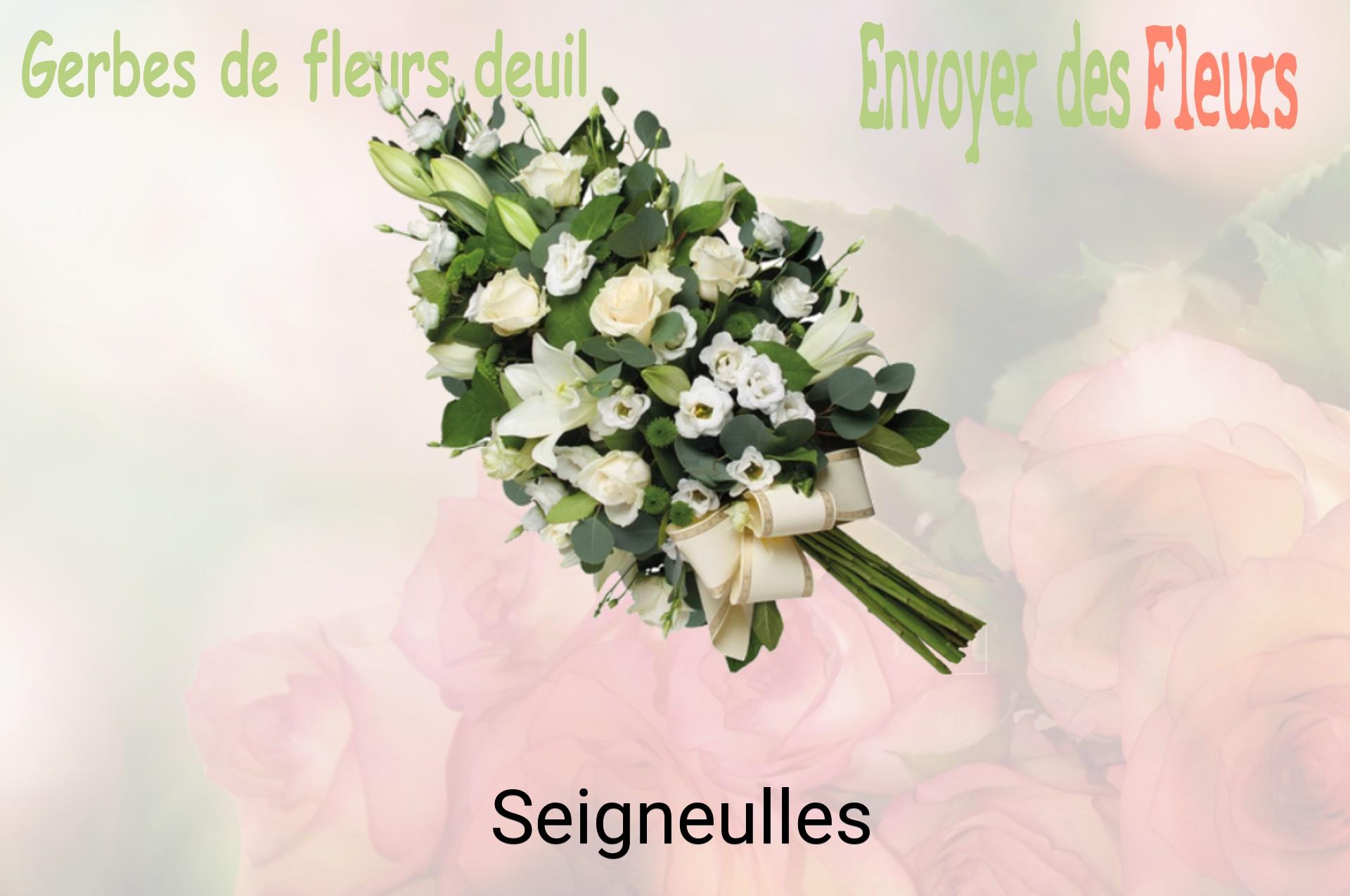 Gerbe de fleurs de deuil livrée à Seigneulles